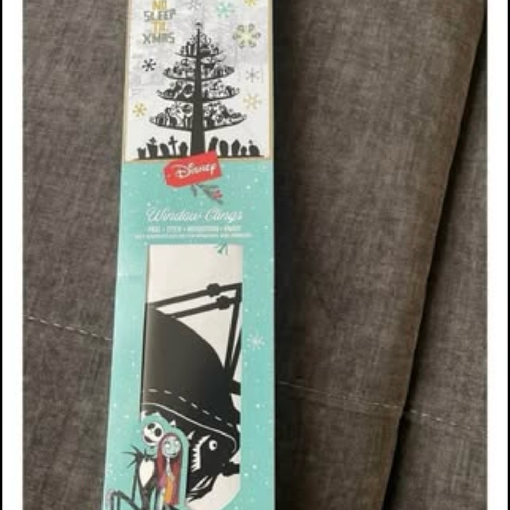 Disney Nightmare Before Christmas Window Cling New Holiday Decor Peel And Stick